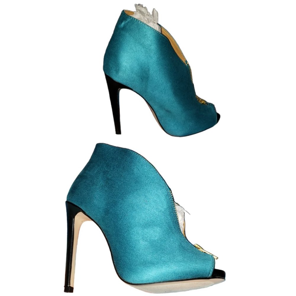 Teal booties